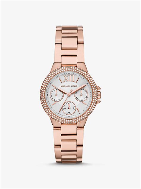 michael kors nini pavé rose gold tone watch|Mini Camille Pavé Rose Gold.